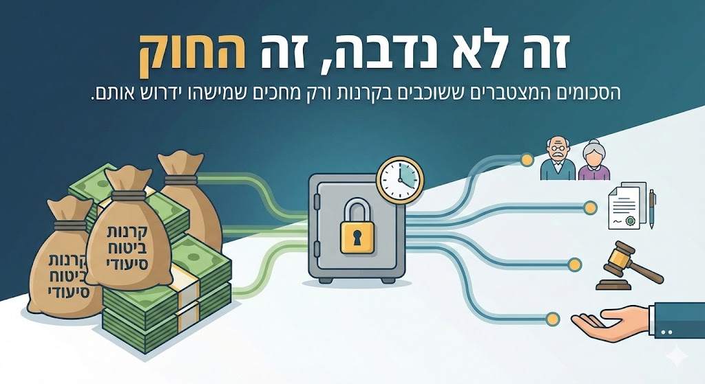 זה לא נדבה, זה החוק: הסכומים המצטברים ששוכבים בקרנות ורק מחכים שמישהו ידרוש אותם.